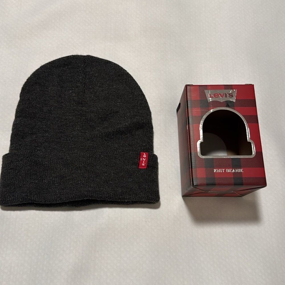 Levis Beanie Mens Gray